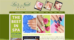 Desktop Screenshot of leesnailsalameda.com